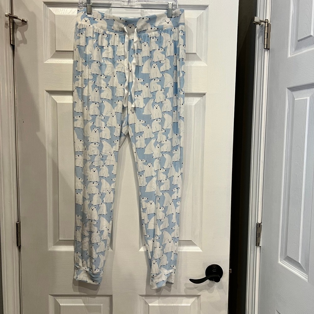 Wondershop Pajama Jogger Pants Polyester Plush Polar Bear Wintercore Cabincore M